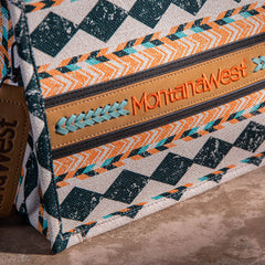 Montana West Boho Aztec Dual Sided Print Concealed Carry Canvas Tote/Crossbody Bag - Cowgirl Wear