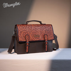 Wrangler Genuine Leather Messenger Bag