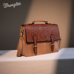 Wrangler Genuine Leather Messenger Bag