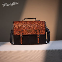 Wrangler Genuine Leather Messenger Bag