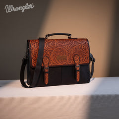 Wrangler Genuine Leather Messenger Bag