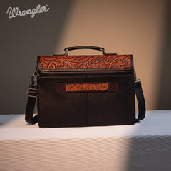 Wrangler Genuine Leather Messenger Bag