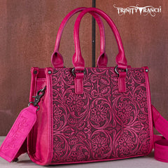 Trinity Ranch Floral Tooled Concealed Carry Tote/Crossbody