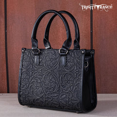 Trinity Ranch Floral Tooled Concealed Carry Tote/Crossbody