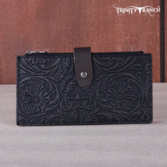 Trinity Ranch Floral Tooled Bi-Fold Wallet/Card