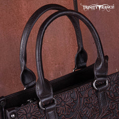 Trinity Ranch Floral Tooled Concealed Carry Tote/Crossbody