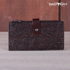 Trinity Ranch Floral Tooled Bi-Fold Wallet/Card