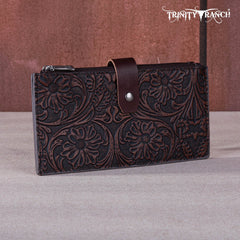 Trinity Ranch Floral Tooled Bi-Fold Wallet/Card