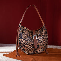 Montana West Leopard Collection Concealed Carry Hobo Bag - Cowgirl Wear