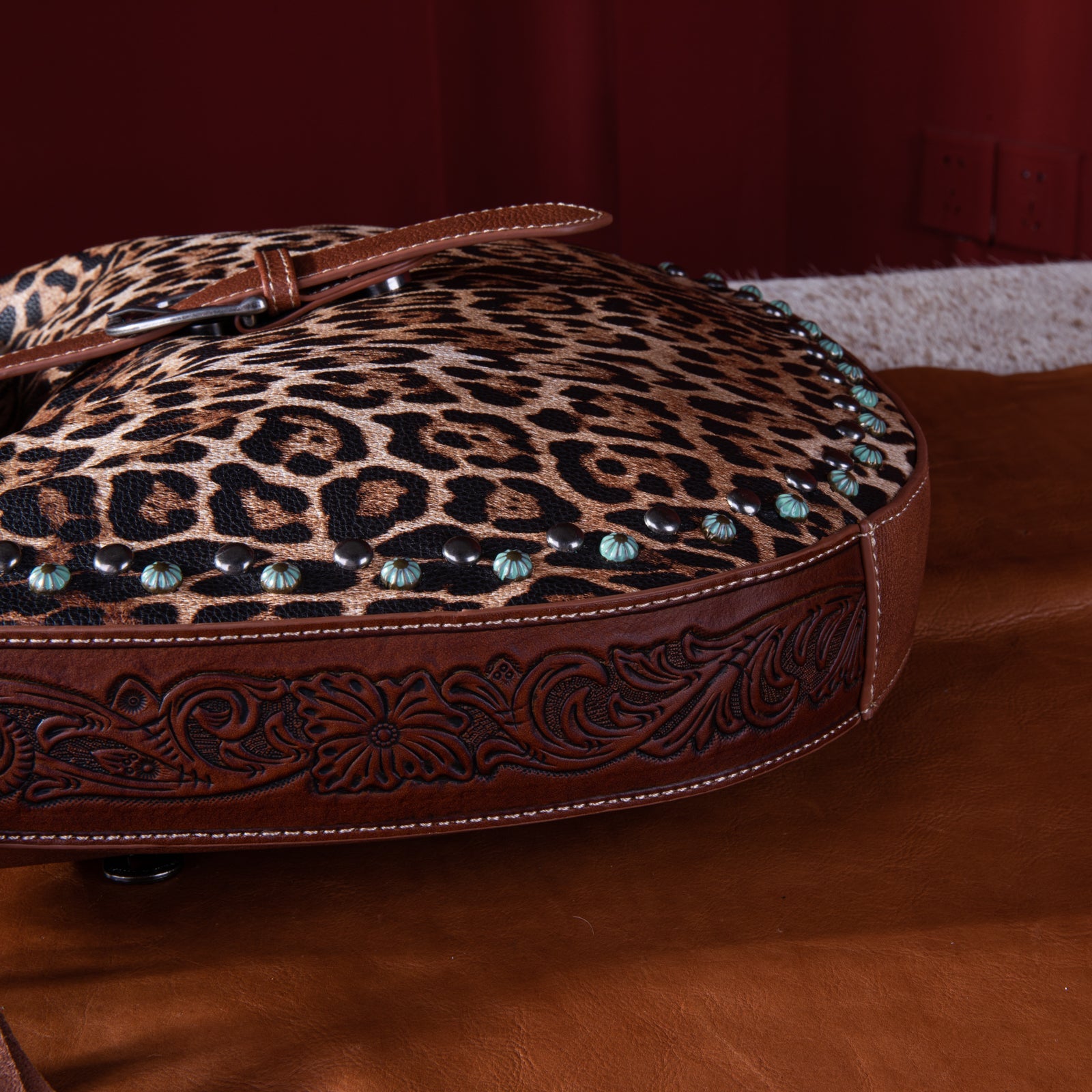 Montana West Leopard Collection Concealed Carry Hobo Bag - Cowgirl Wear