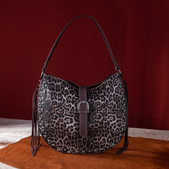 Montana West Leopard Collection Concealed Carry Hobo Bag - Cowgirl Wear