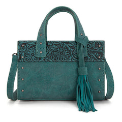 Wrangler Western Tooled Tote Crossbody