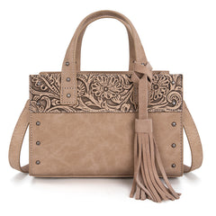 Wrangler Western Tooled Tote Crossbody