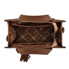 Wrangler Western Tooled Tote Crossbody