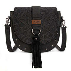 Wrangler Western Tooled Saddle Bag Crossbody