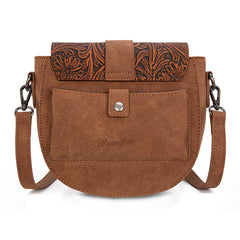 Wrangler Western Tooled Saddle Bag Crossbody