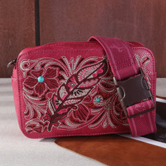 Montana West Embroidered Floral Cut-out Collection Belt Bag