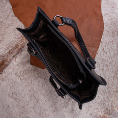 Wrangler Concealed Carry Crocodile Print Tote/Shoulder Bag-