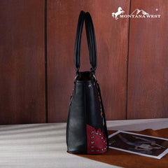 Montana West Embroidered Arrow Feather Collection Concealed Carry Tote