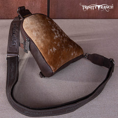 Trinity Ranch Genuine Hair-On Cowhide  Collection Sling Bag