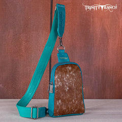 Trinity Ranch Genuine Hair-On Cowhide  Collection Sling Bag