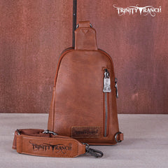 Trinity Ranch Genuine Hair-On Cowhide  Collection Sling Bag