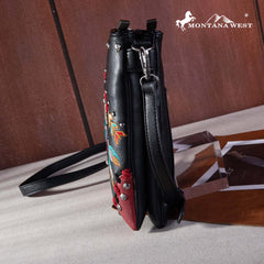 Montana West Embroidered Arrows Feather Collection Concealed Carry Crossbody