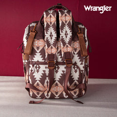 2024 New Wrangler Aztec Southwestern Pattern Dual Sided Print Multi-function Backpack