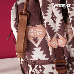 2024 New Wrangler Aztec Southwestern Pattern Dual Sided Print Multi-function Backpack