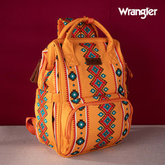 2024 New Wrangler Aztec Southwestern Pattern Dual Sided Print Multi-function Backpack