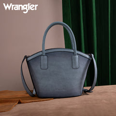 Wrangler Braided Ombre Leather Tote Bag Set