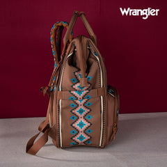 2024 New Wrangler Aztec Southwestern Pattern Dual Sided Print Multi-function Backpack