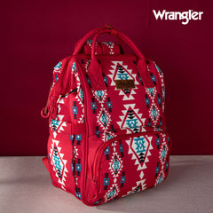 2024 New Wrangler Aztec Southwestern Pattern Dual Sided Print Multi-function Backpack