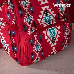 2024 New Wrangler Aztec Southwestern Pattern Dual Sided Print Multi-function Backpack-Red