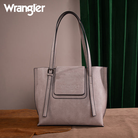 Wrangler Flap Leather Tote Bag Set