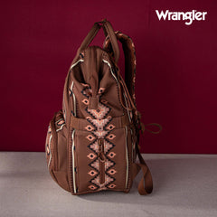 2024 New Wrangler Aztec Southwestern Pattern Dual Sided Print Multi-function Backpack