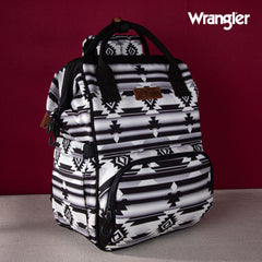 2024 New Wrangler Aztec Southwestern Pattern Dual Sided Print Multi-function Backpack