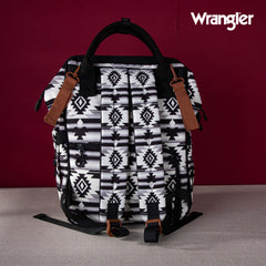 2024 New Wrangler Aztec Southwestern Pattern Dual Sided Print Multi-function Backpack