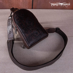 Trinity Ranch Floral Tooled  Collection Sling Bag