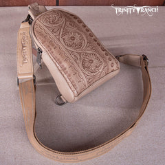 Trinity Ranch Floral Tooled  Collection Sling Bag