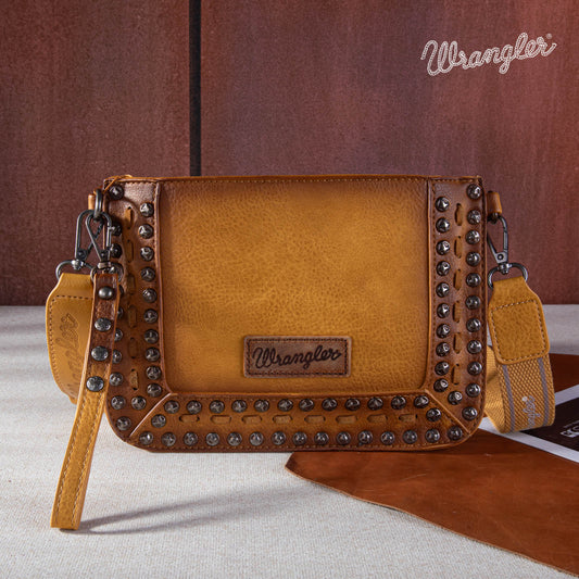 Wrangler Rivets Studded Wristlet/ Crossbody