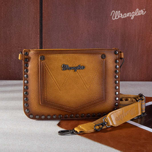 Wrangler Rivets Studded Wristlet/ Crossbody