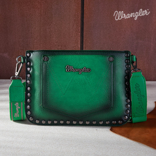 Wrangler Rivets Studded Wristlet/ Crossbody