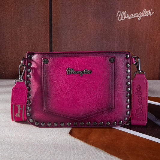 Wrangler Rivets Studded Wristlet/ Crossbody