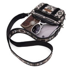 Wrangler Aztec Printed Crossbody Purse