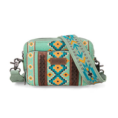 Wrangler Aztec Printed Crossbody Purse