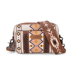 Wrangler Aztec Printed Crossbody Purse