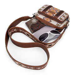 Wrangler Aztec Printed Crossbody Purse