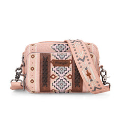 Wrangler Aztec Printed Crossbody Purse