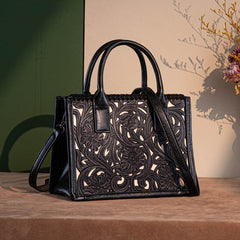 Trinity Ranch Tooled Tote Carry Bag Small